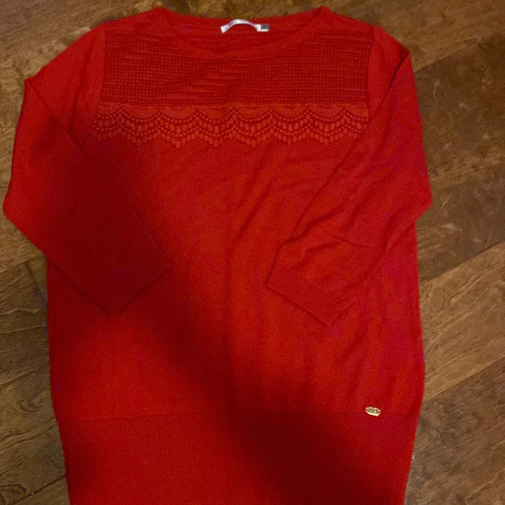 Red sweater